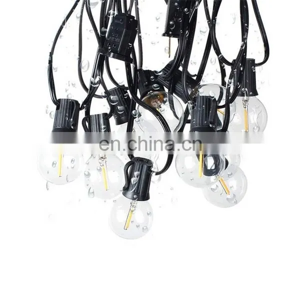 25ft G40 String Lights With Edison Bulbs Outdoor Market Lights Patio Backyard Party Lights photo-2