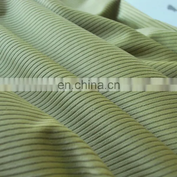 Chinese Supplier 100% Polyester 8 Wale Corduroy Fabric for Jacket/pillow/trousers photo-3