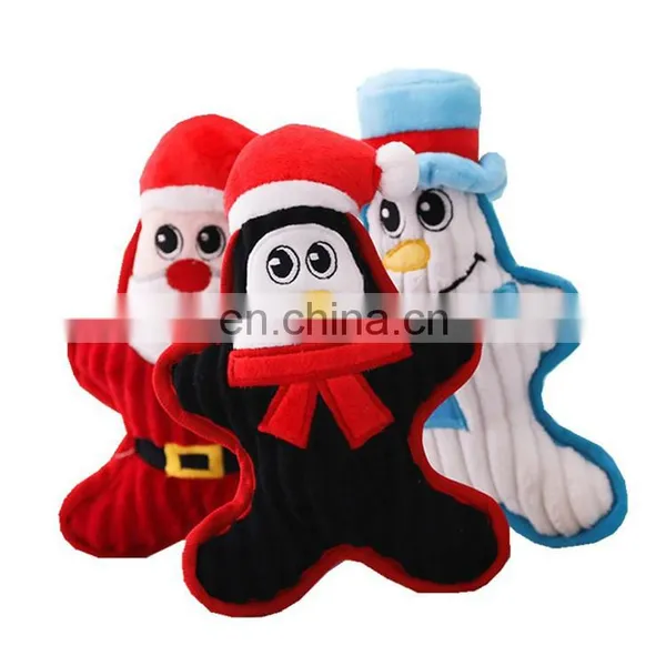 New Arrival Squeaky Santa Claus Pet Christmas Plush Dog Toy photo-2