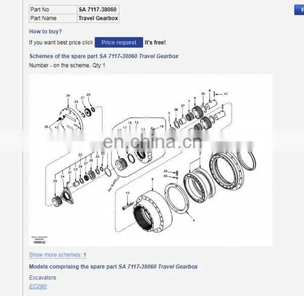 Track Drive Motor 14592030 EC290B Final Drive photo-2