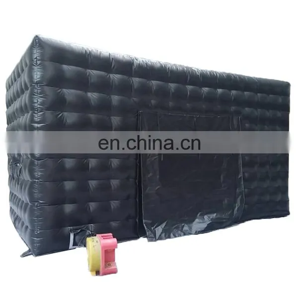 Commercial Black Portable Inflatable Tube Kiosk Blow up Booth Inflatable Cube Party Tent photo-3