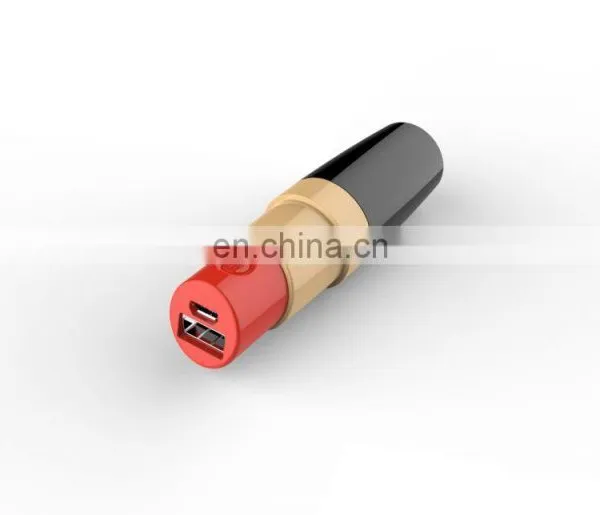 Popular Gift Gadget Real Portable 2000mAh Lipstick Powerbank photo-5