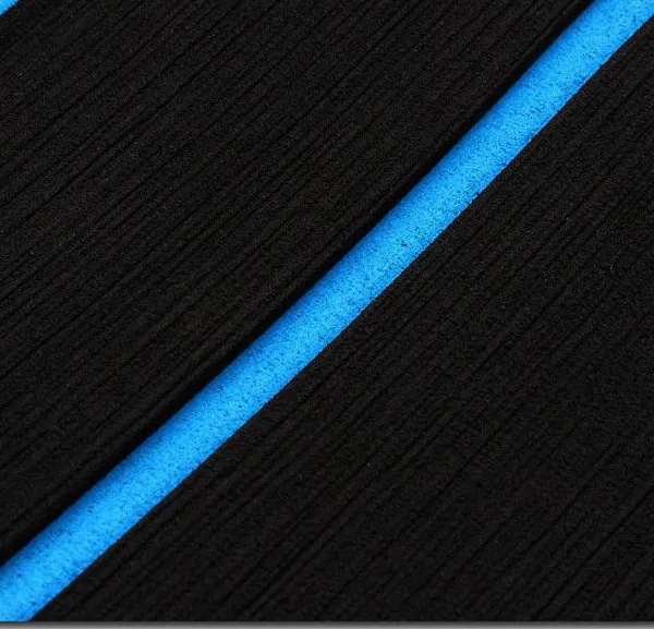 6 MM Boat Marine EVA Foam Flooring Faux Black +Blue Lines Teak Decking photo-3