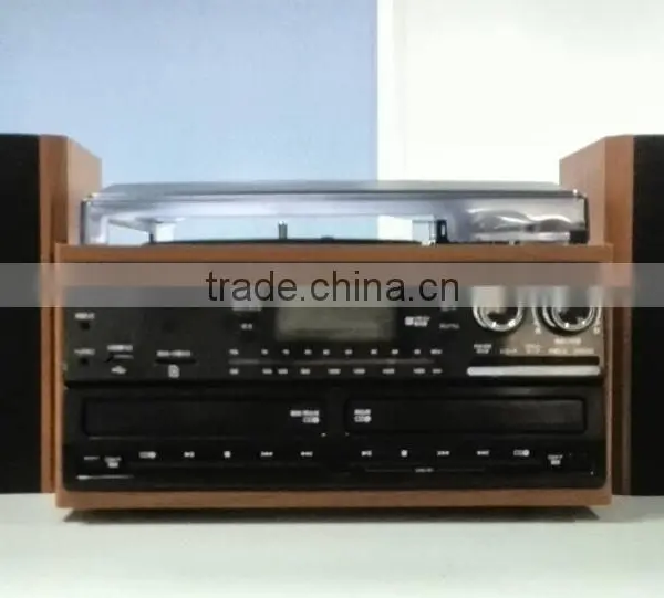 Good Price Turntable cd Radio Record Cassette Bluetooth USB SD Player for Sale photo-3