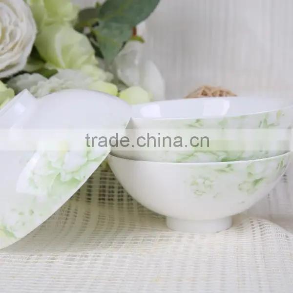 Bone China Pastoral Systle 4.5'' Salad Bowl With White Peony Design photo-3