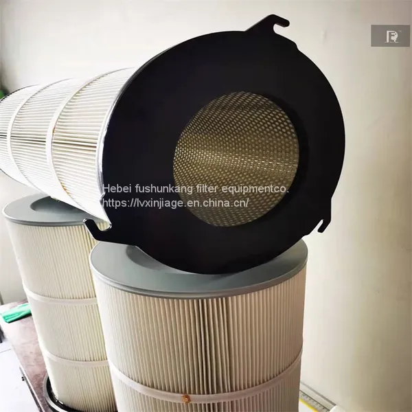 Polyester Fiber PTFE Hook Three-jaw Flange Disc Filter Cartridge-Fushunkang photo-3