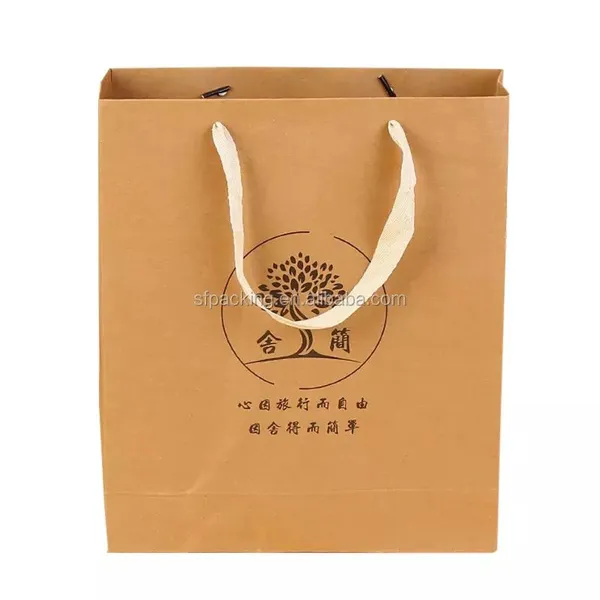 Brown Kraft Paper Bag Wholesale With Custom Rope photo-3