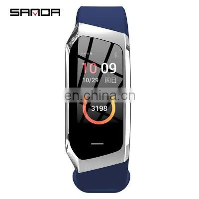 SANDA E18 Men Lady 2019 Top Sale Blood Pressure Heart Rate Monitor Smart Watch Sports Hand Watch Phone photo-2