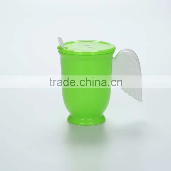 Reusable Cartoon Plastic Cups --Green photo-5