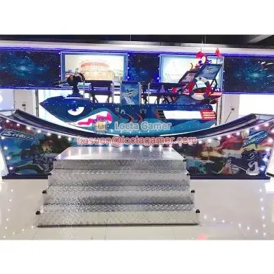 Guangdong Zhongshan Tai Le Play Children Indoor and Outdoor Waterproof Flying Car Flying Car Floating Boat High-speed Flying Car Battle Shark Island 7-seat Play Equipment photo-2