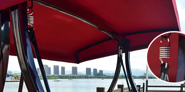 Luxury Three Seater Red Bean Swing Hanging Chair photo-4