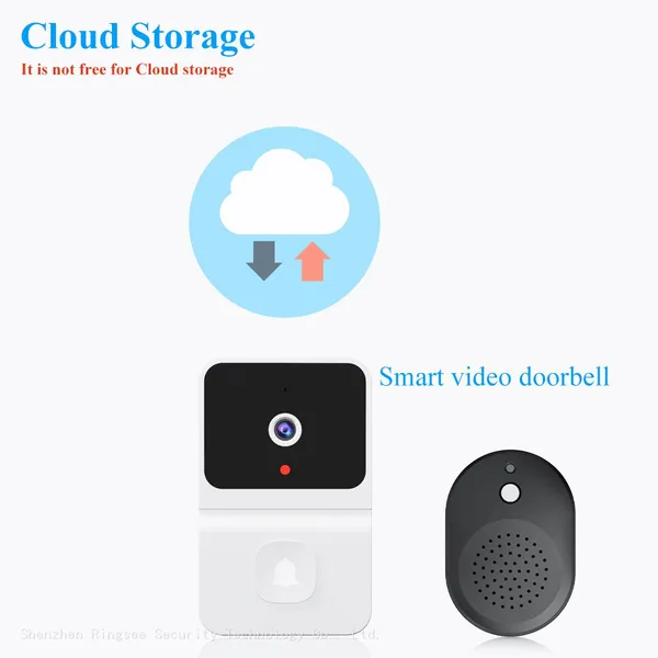 Ringsee Smart Ring Camera Doorbell Battery Video Doorbell Audio Intercom Wireless Door Chimes for Business Home Office Store photo-4