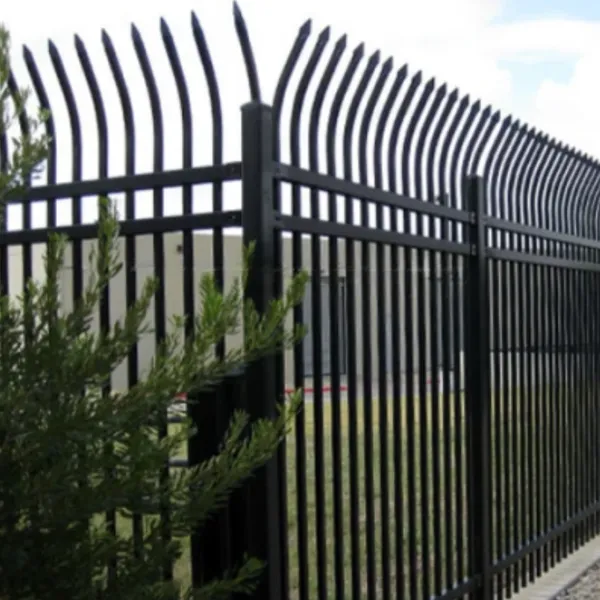 Zinc Steel Anti Climbing Fence for Schools, Communities, Villas, and Factory Yards With Durable Iron Poles