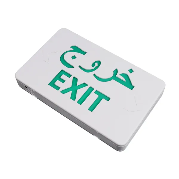 DF-3 Foreign Trade Cross-border Model Middle Eastern Arabic Customizable Fire Safety Exit Emergency Indicator Light photo-3