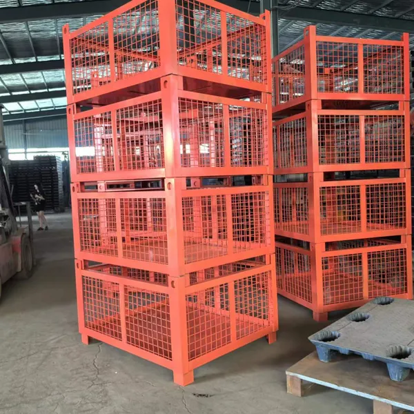 Storage Cage; Heavy Metal Storage Box ; Stackable Turnover Box Foldable Turnover Box photo-5