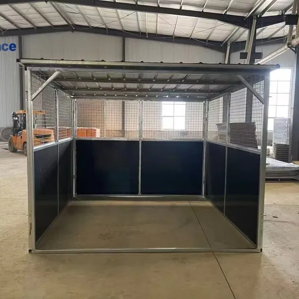 Modular Horse Shelter System with Adjustable Ventilation Panels
