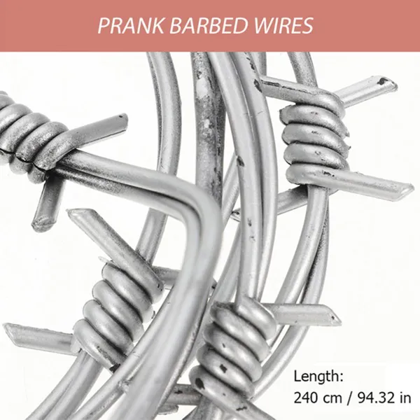 Factory Hot Dipped Galvanized Barbed Wire for Mesh Security Fencing 12.5 Gauge 18 Gauge PVC Coated Iron Barbed Wire 50kg photo-2
