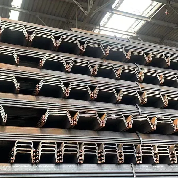 Sheet Pile 6M 12 Meters Sheet 2 Type Pile Steel Sheet Pz40 Pz22 S240GP S320GP S390GP Steel Sheet Pile photo-1