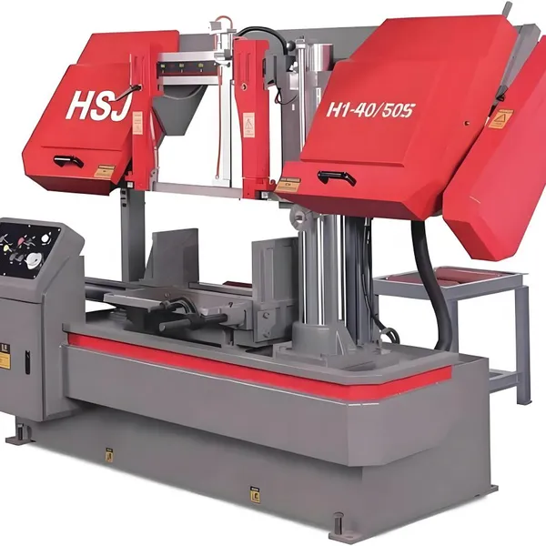 ongshengjie Double-Pillar Horizontal Metal Band Saw Machine (Model 4050) for Cutting Large-Sized Round Steel Profiles