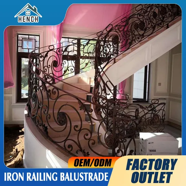 Custom Made Wrought Iron Railing Balcony Balustrades photo-5