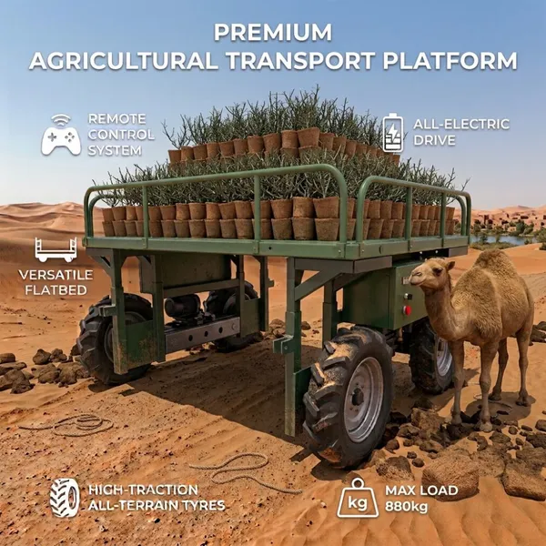Ultimate Off-Road Transporter: Fernbedienbare Transportplattform meistert steile Hänge