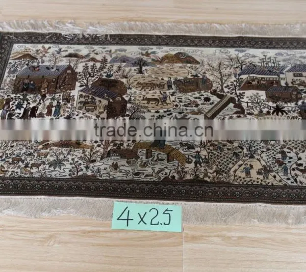 Hot Sale! 2015 Handmade Silk Carpet Stock/high Quality Shaggy Tapestry photo-2