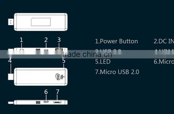 Win 8 TV Stick Intel Computer Stick With Z3735F Quad Core CPU Smart Mini PC photo-6