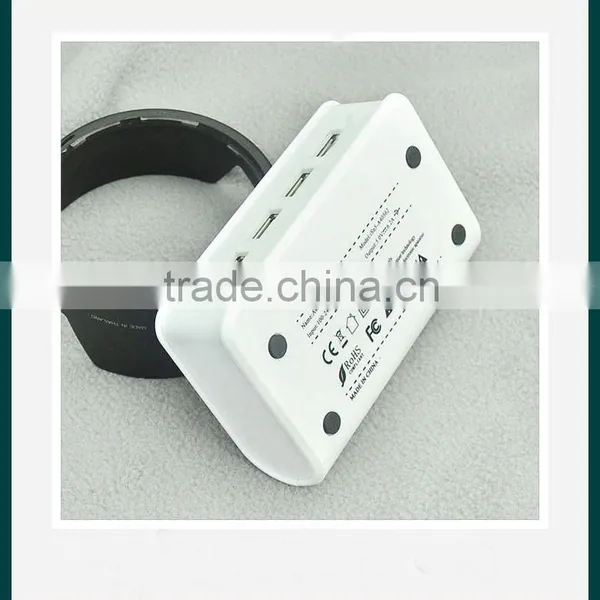 New Intelligent 4-port Usb Travel Charger With UL,CE,FCC Approved for IPhone, IPAD,Samsung,HTC photo-3