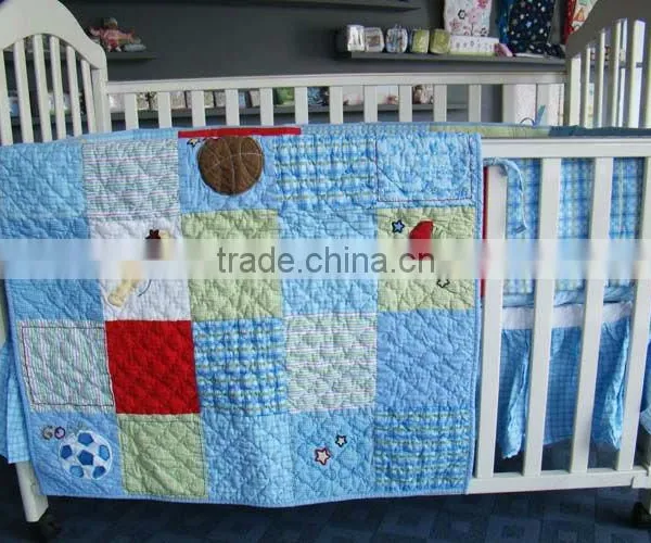 100% Cotton Embroidery Nursery Bedding Set photo-3