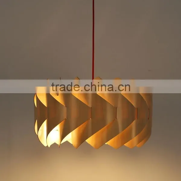 LED Pendant Light JK-8005B-27 Creative Design Modern Wood Lantern Hanging Pendant Lamp photo-6