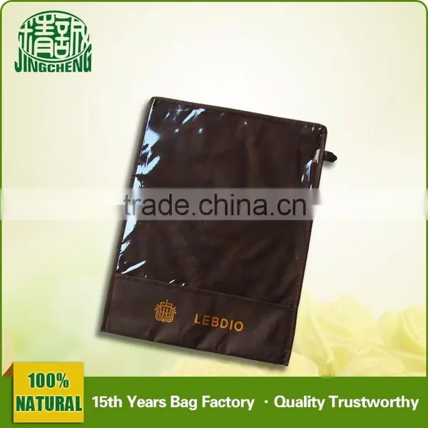 Clothes Packaging Zipper Non-woven PVC Bag