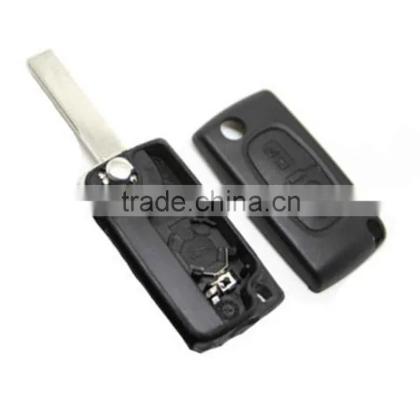 Uncut Blade Folding Remote Key Case Shell Replacement for CITROEN C3 2 BUTTON Flip Switchblade Key Protection Cover photo-6
