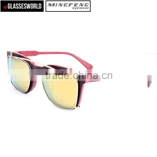 OEM Wood Sunglasses Acetate Frame Clip on Sunglasses Quality Choice photo-4