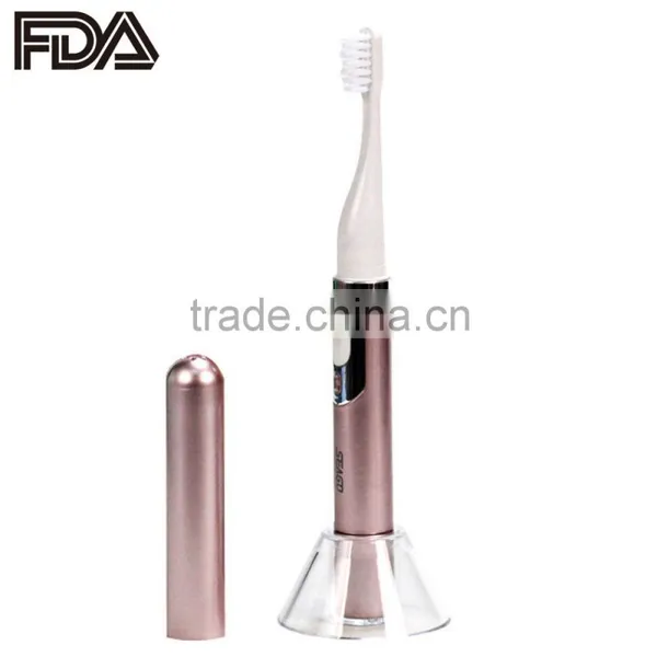 Small Sonic Electric Toothbrush Rechargable Waterproof With 2 Extra Replacement Brush Heads SV030692 photo-2