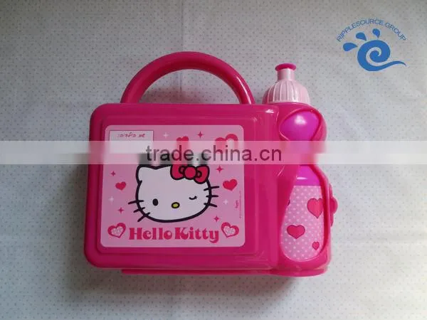 ~ Plastic Kids Double Microwave Lunch Box Food Container With Soup Cup photo-6