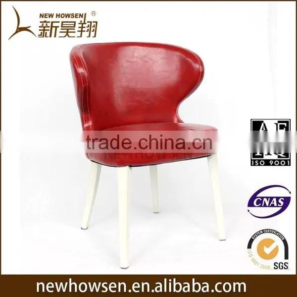 Leather Coffee Shop Dining Chair Indoor photo-2