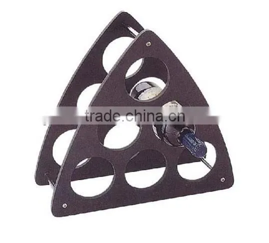 Colorful Super Quality Triangle Shape Stand Wooden Wine Rack
