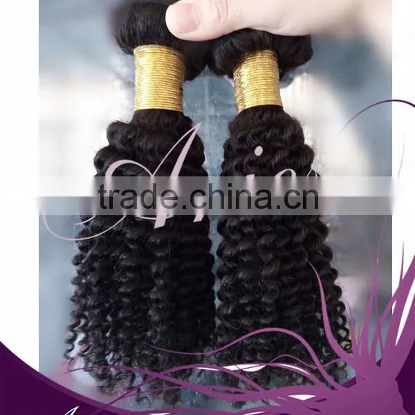 Brazilian Unprocessed Virgin Afro Kinky Curly Human Hair Weaving photo-2