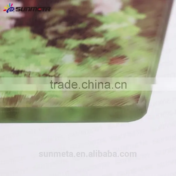 Chinese Supplier Black Glass Photo Frame for Sublimation Printing, Glod Wire Hard Glass photo-6