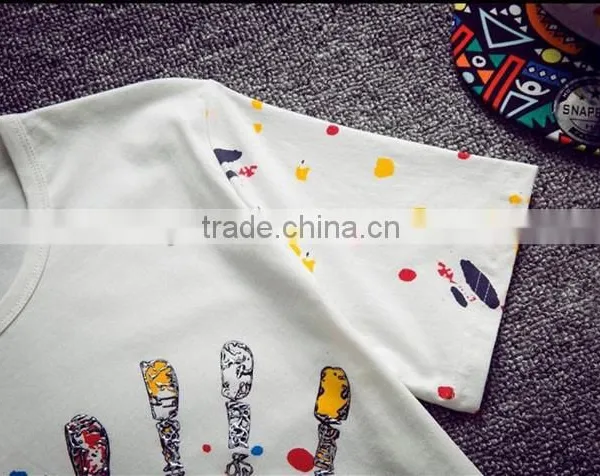 The New Summer 2015 Men's Graffiti Short Sleeve T-shirt for Cheap t Shirt Wholesale photo-6