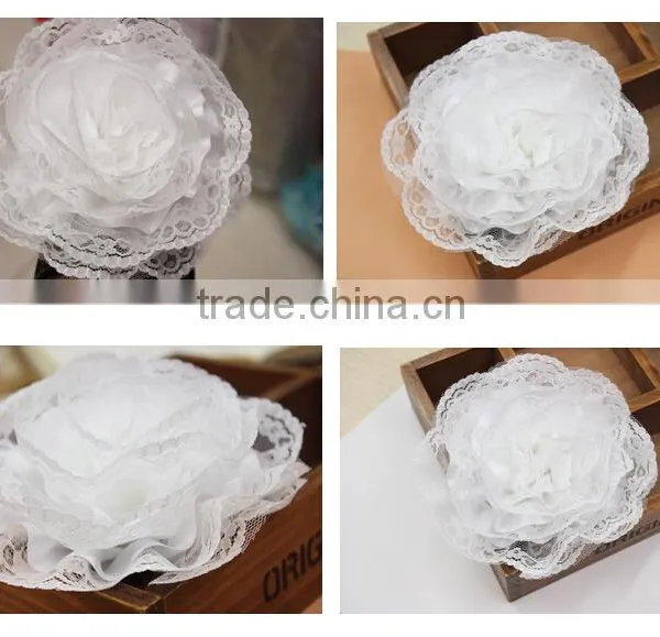 6 CM Polyester Ribbon Trim,Single Side White Lace Trim For Dress photo-3