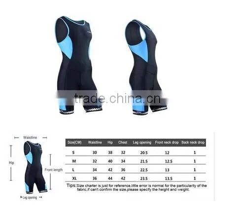 2015 Santic Triathlon Skinsuit Men Singlet Skin Cycling Tri Suit Clothing Blue photo-6