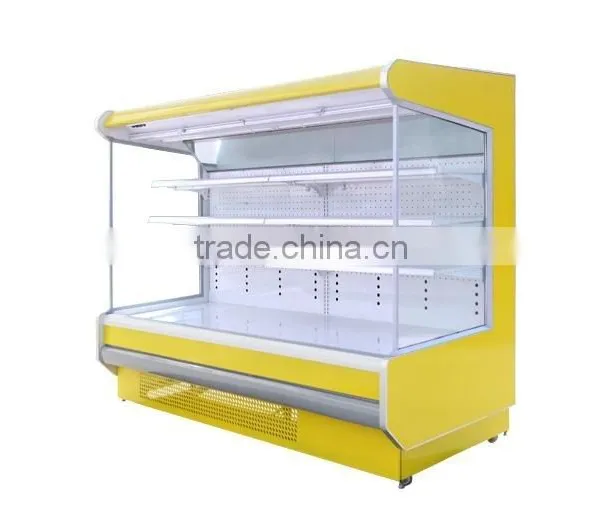 Transparent Glass Door Freezer Showcase Display Ice Cream Cool Drink Fruits Vegetables Meats photo-3