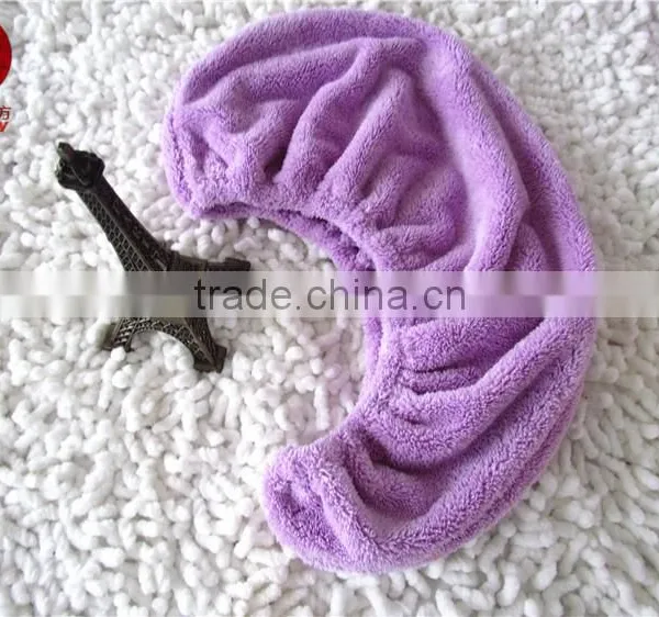 Women's Quick-drying Microfiber Hair Towel Bath Wrapped Turban Cap Hat photo-2