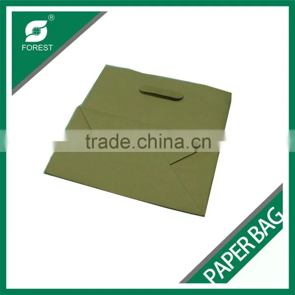 PE COATED KRAFT PAPER BAG WITH HANDLE DISPOSABLE FOOD PACKING BAGS WITH CUSTOM PRINT photo-2