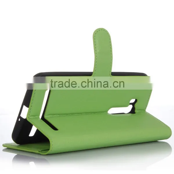 Wholesale Popular Flip Magnetic Wallet Leather Case With Card Slots For Zenfone Go ZB551KL photo-3