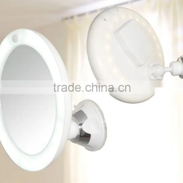 10x Magnifying Travel LED Makeup Mirror Wall Mounted photo-2