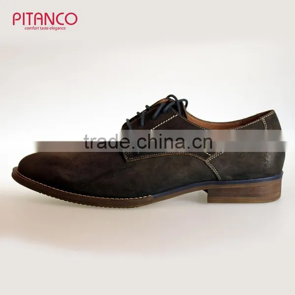 New Style Swede Leather Lace-up Dress Shoes for Men photo-3