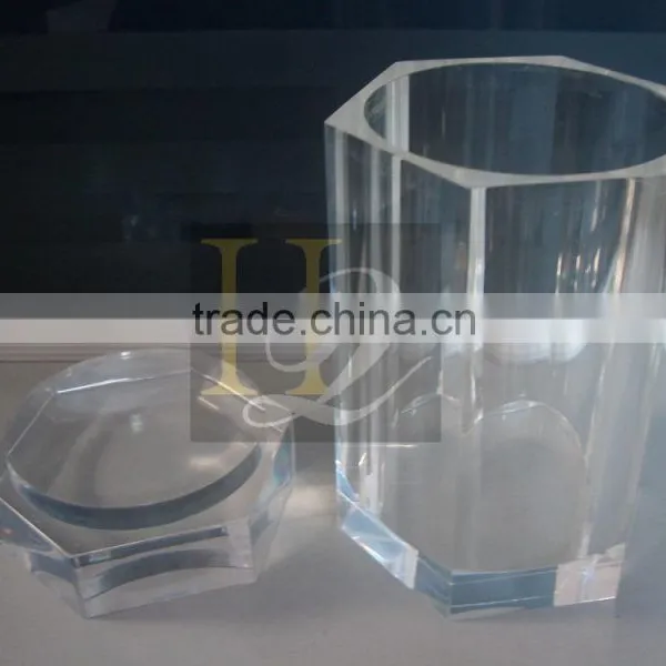 Home Deco Acrylic Hexagon Display Box With Cover Acrylic Candy Box With Lid photo-2