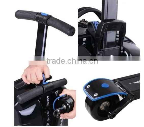 Multi Function Orange Color Business Roller Scooter Suitcase Quality Choice photo-5